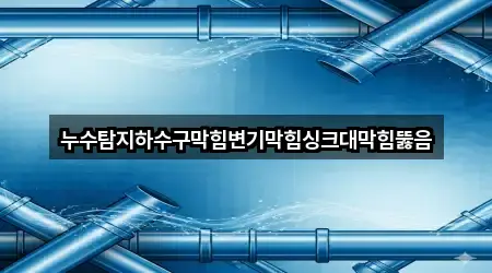 누수탐지하수구막힘변기막힘싱크대막힘뚫음